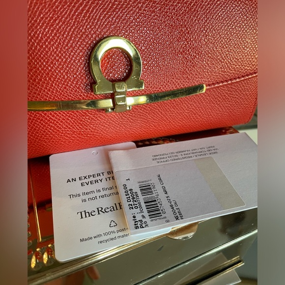 Salvatore Ferragamo Icona Clip Continental Wallet in Arid Coral - Picture 9 of 13